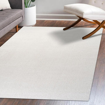 Haze Solid Low-pile Area Rug Cream